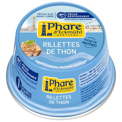 Phare d'Eckmuhl Rillettes de thon Listao en conserve, 120g