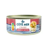 Coté Mer Chair et Pattes de Crabe en conserve, 105g