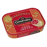 Connetable Sardines à l'huile d'olive sans arrête en conserve, 115g