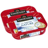 Connetable Sardine Nature en conserve, Lot de 2x95g