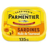 Parmentier Sardines à l'huile de tournesol en conserve, 135g