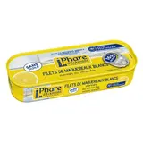 Phare d'Eckmuhl Filets de maquereaux blancs marinés au citron bio, Pêche Responsable en conserve, 151g