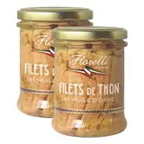 Florelli Filets de Thon à l'Huile d'Olive en bocal, Lot de 2x140g