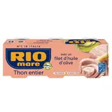 Rio Mare Thon Entier MSC avec un filet d'Huile d'Olive en conserve, 3x65g