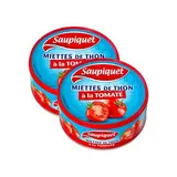Saupiquet Miettes de Thon à la Tomate en conserve, Lot de 2x160g