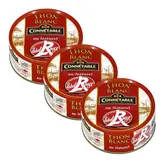 Connetable Thon Blanc germon au naturel Label Rouge en conserve, Lot de 3x120g