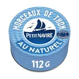 Petit Navire Morceaux de Thon au Naturel en conserve, 112g