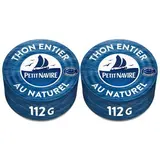 Petit Navire Thon Entier au Naturel Albacore en conserve, 2x112g