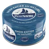 Petit Navire Thon entier au naturel Albacore en conserve, 93g