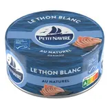 Petit Navire Thon Blanc au Naturel - Germon Pêche Durable en conserve, 112g