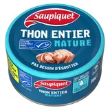 Saupiquet Thon Entier Naturel MSC sans égouttage en conserve, 280g