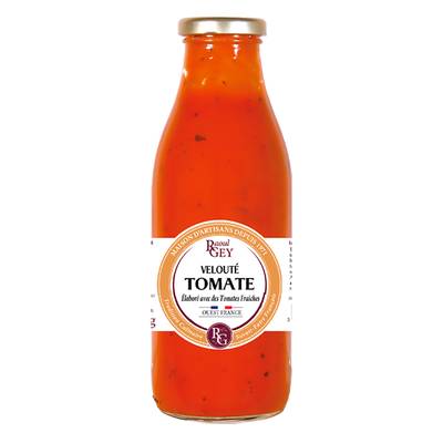 Raoul Gey Soupe Velouté Tomate Basilic en bouteille, 50cl