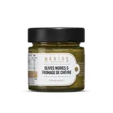 Marius, L'Épicerie Inspirée Olives Noires et Fromage de Chèvre, 100g