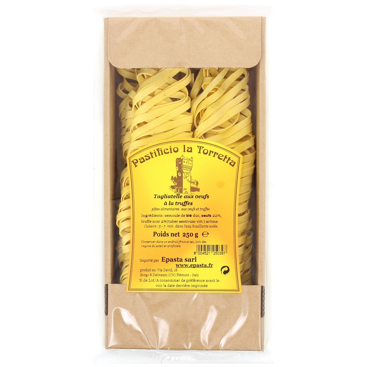 Pastificio La Torretta Tagliatelle aux oeufs et à la truffe, 250g