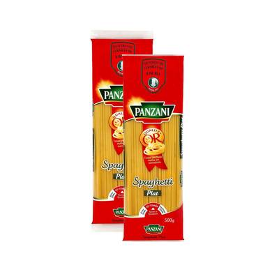 Panzani Pâtes Spaghetti plat, Lot de 2x500g