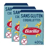 Barilla Sans Gluten Pâtes Coquillettes Sans Gluten, Lot de 3x400g