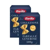 Barilla Collezione Pâtes Farfalle Generose, Lot de 2x500g