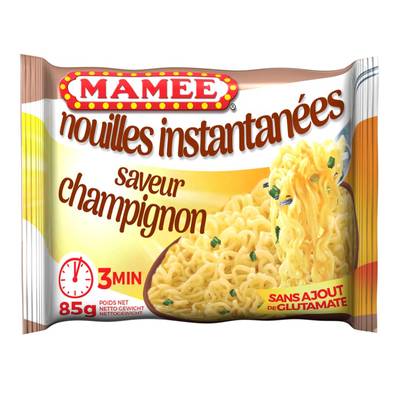 Mamee Nouilles instantanées saveur champignons en sachet individuel, 85g