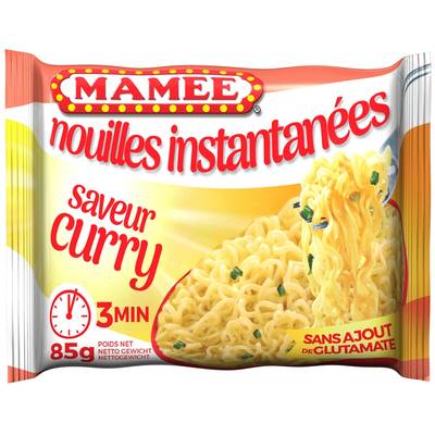 Mamee Nouilles instantanées saveur curry en sachet individuel, 85g