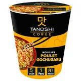 Tanoshi - Corée Nouilles Coréennes Saveur Poulet Gochugaru Epicé en cup, 65g