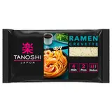 Tanoshi - Japon Ramen Saveur Crevettes Nouilles Japonaises Précuites en sachet pour 2, 360g