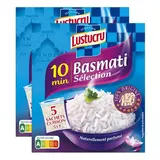Lustucru Riz Basmati Sélection en Sachets Cuisson, Lot de 2 - 5x90g