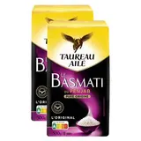 Taureau Ailé Riz Basmati du Penjab Long Grain en vrac, Lot de 2x500g