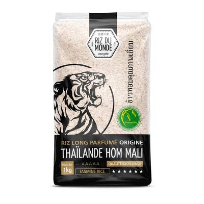Riz Du Monde Riz long parfumé Thaï Hom Mali en vrac, 1kg