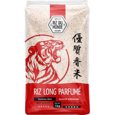 Riz Du Monde Riz long parfumé qualité supérieure en vrac, 1kg