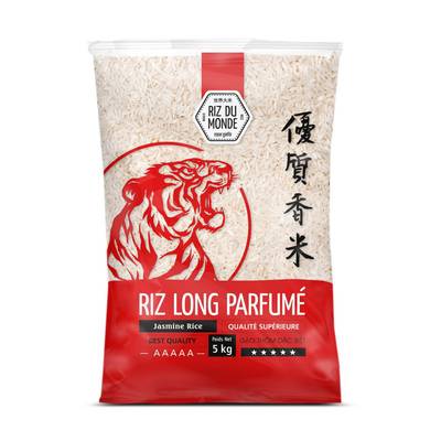 Riz Du Monde Riz Long Parfumé Tigre en vrac, 5kg