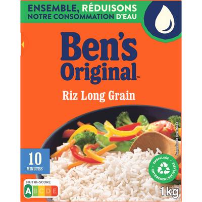 Ben's Original Riz Long grain 10 minutes en vrac, 1kg