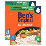 Ben's Original Riz Long grain 10 minutes en vrac, Lot de 2x1kg