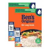 Ben's Original Riz Long Grain 10 minutes en Sachets Cuisson, Lot de 2 - 5x200g