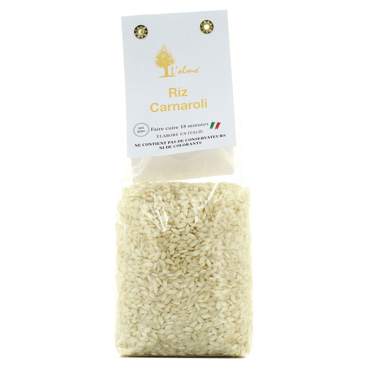 L'Olmo Riz Carnaroli pour risotto en vrac, 500g