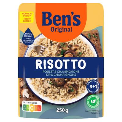 Ben's Original Risotto Poulet Champignons en sachet micro-ondable, 250g
