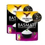 Taureau Ailé Riz Basmati Nature en sachet micro-ondable, Lot de 2x220g