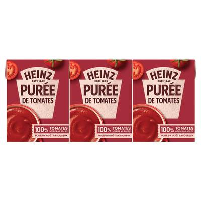 Heinz Purée de Tomates en brique, 3x212g