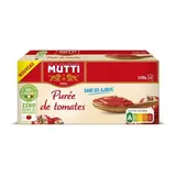 Mutti Purée de Tomates Passata Zéro Résidus de Pesticides en brique, 3x200g