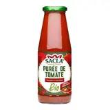 Sacla Purée de tomate Bio sans gluten en bouteille, 680g