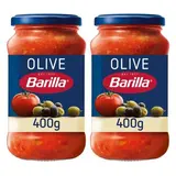 Barilla Sauce Tomates Olive en bocal, Lot de 2x400g