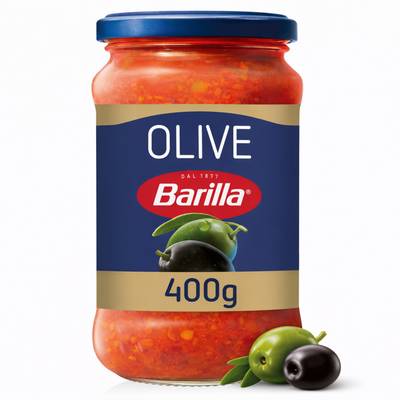 Barilla Sauce Tomates Olive en bocal, 400g