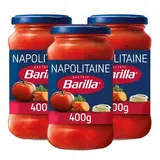 Barilla Sauce Tomates Napolitaine en bocal, Lot de 3x400g