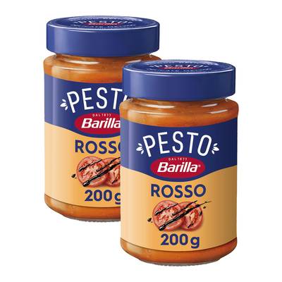 Barilla Sauce Pesto Rosso en bocal, Lot de 2x200g