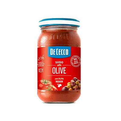 De Cecco Sauce Tomate aux Olives en bocal, 200g