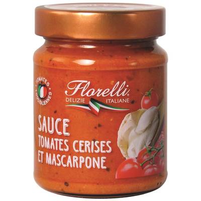 Florelli Sauce aux Tomates Cerise et Mascarpone en bocal, 250g