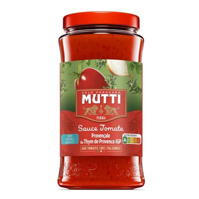 Mutti Sauce Tomate Provencale au Thym de Provence IGP en bocal, 400g
