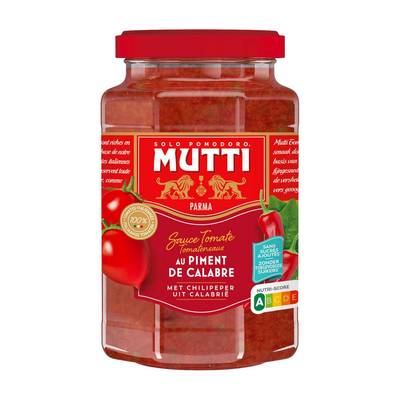 Mutti Sauce Tomate au Piment de Calabre en bocal, 400g