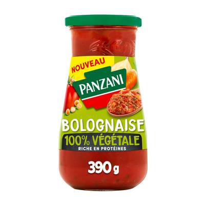 Panzani Sauce Bolognaise Végétale en bocal, 390g