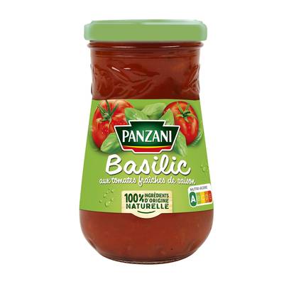 Panzani Sauce Tomate Basilic en bocal, 210g