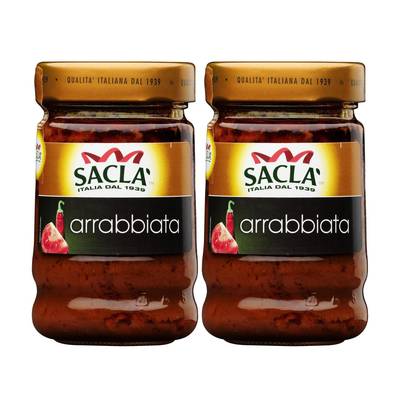 Sacla Sauce Arrabbiata en bocal, Lot de 2x190g